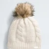 Damen-Beanie mit Oh Mega-Pelzbommel