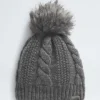Damen-Beanie mit Oh Mega-Pelzbommel