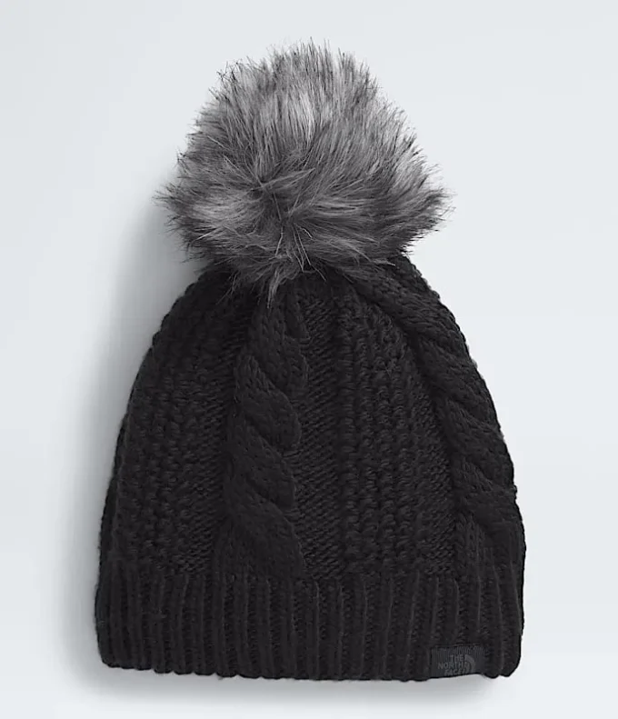 Damen-Beanie mit Oh Mega-Pelzbommel