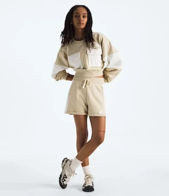 Damen-Frottee-Oversized-Cropped-Crew