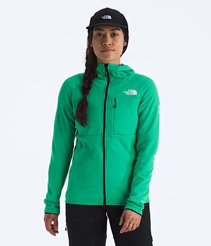 Damen-Hoodie mit durchgehendem Reißverschluss aus der Summit-Serie FUTUREFLEECE™
