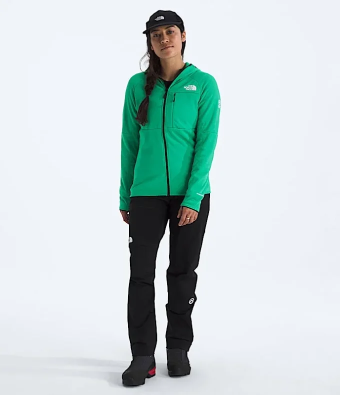 Damen-Hoodie mit durchgehendem Reißverschluss aus der Summit-Serie FUTUREFLEECE™