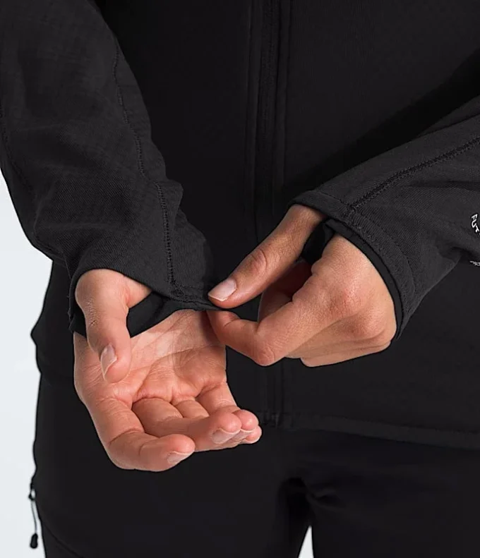 Damen-Hoodie mit durchgehendem Reißverschluss aus der Summit-Serie FUTUREFLEECE™