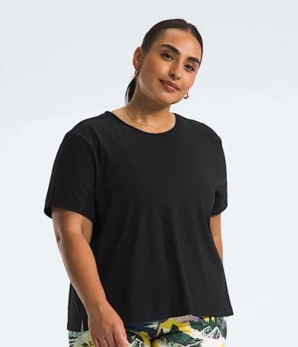 Damen Plus Dune Sky Kurzarm