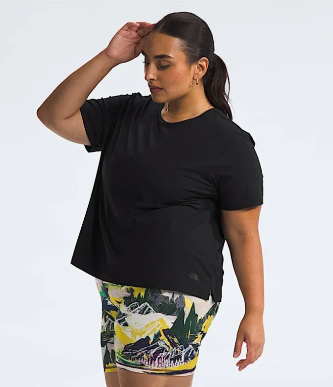 Damen Plus Dune Sky Kurzarm