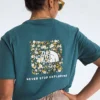 Damen-T-Shirt Evolution Floral Box NSE mit kurzen Ärmeln – Grafik