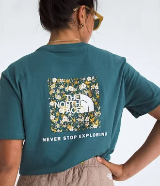 Damen-T-Shirt Evolution Floral Box NSE mit kurzen Ärmeln – Grafik