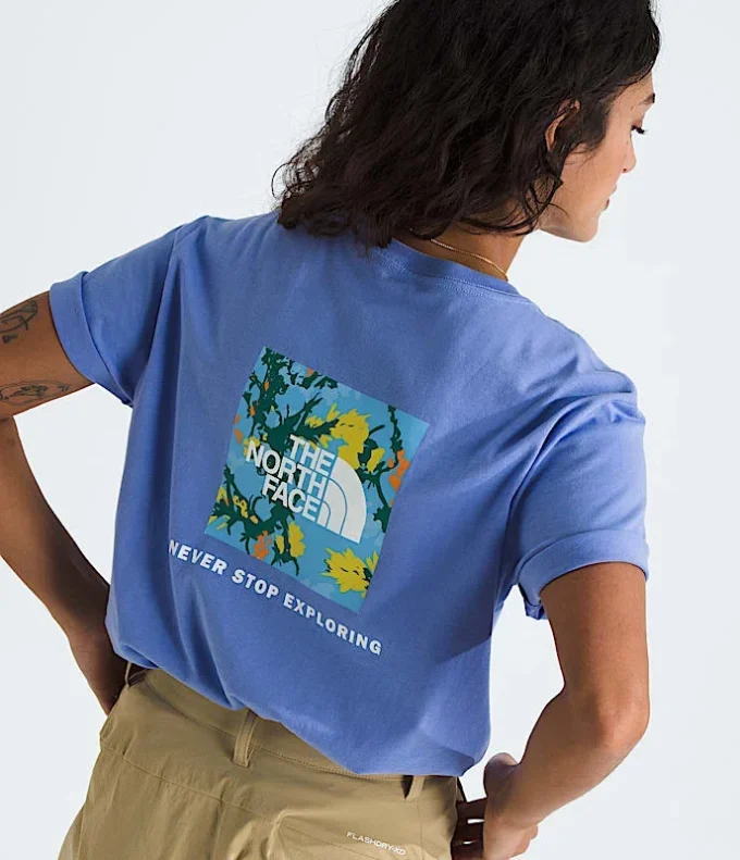 Damen-T-Shirt mit kurzen Ärmeln „Core Flower Power Box NSE” Damen-T-Shirt mit kurzen Ärmeln „Core Flower Power Box NSE”