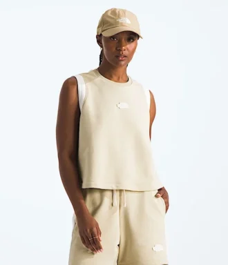 Damen-Terry Relaxed Cropped Tank Damen-Terry Relaxed Cropped Tank