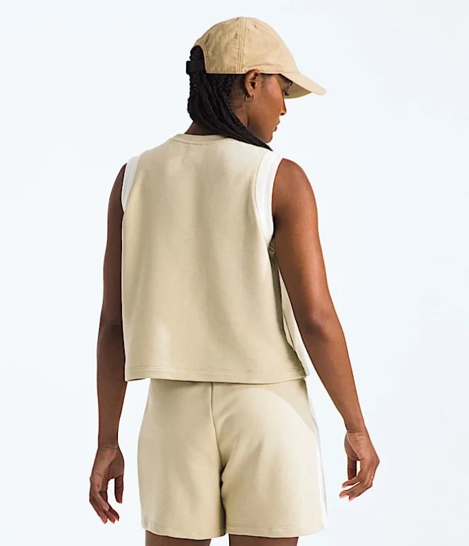 Damen-Terry Relaxed Cropped Tank Damen-Terry Relaxed Cropped Tank