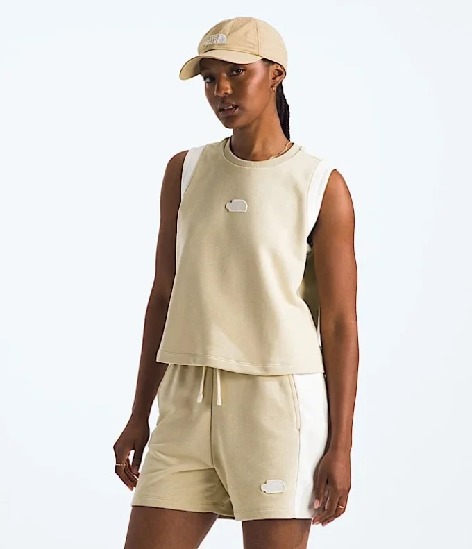 Damen-Terry Relaxed Cropped Tank Damen-Terry Relaxed Cropped Tank