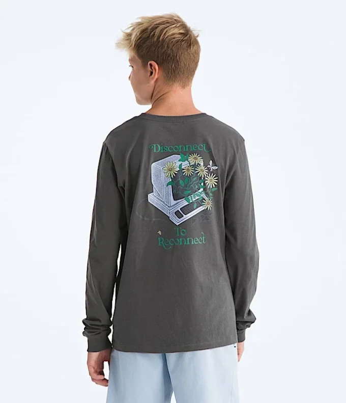 Evolution Disconnect Langarm-T-Shirt für Jungen und Mädchen – Grafik Evolution Disconnect Langarm-T-Shirt für Jungen und Mädchen – Grafik