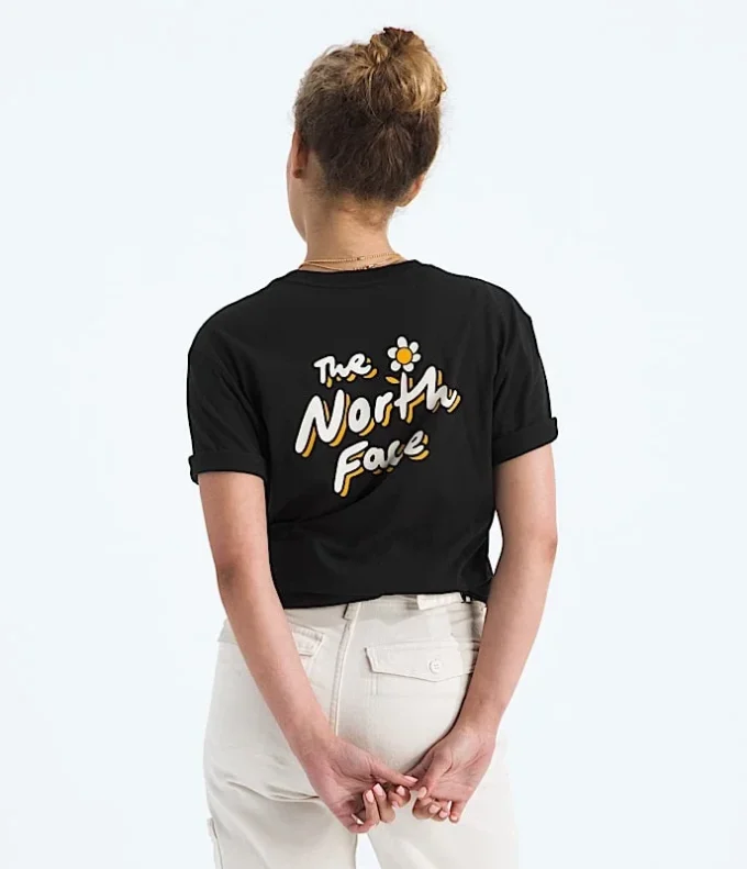 Evolution Floral Cloud Kurzarm-T-Shirt für Damen – Grafik Evolution Floral Cloud Kurzarm-T-Shirt für Damen – Grafik