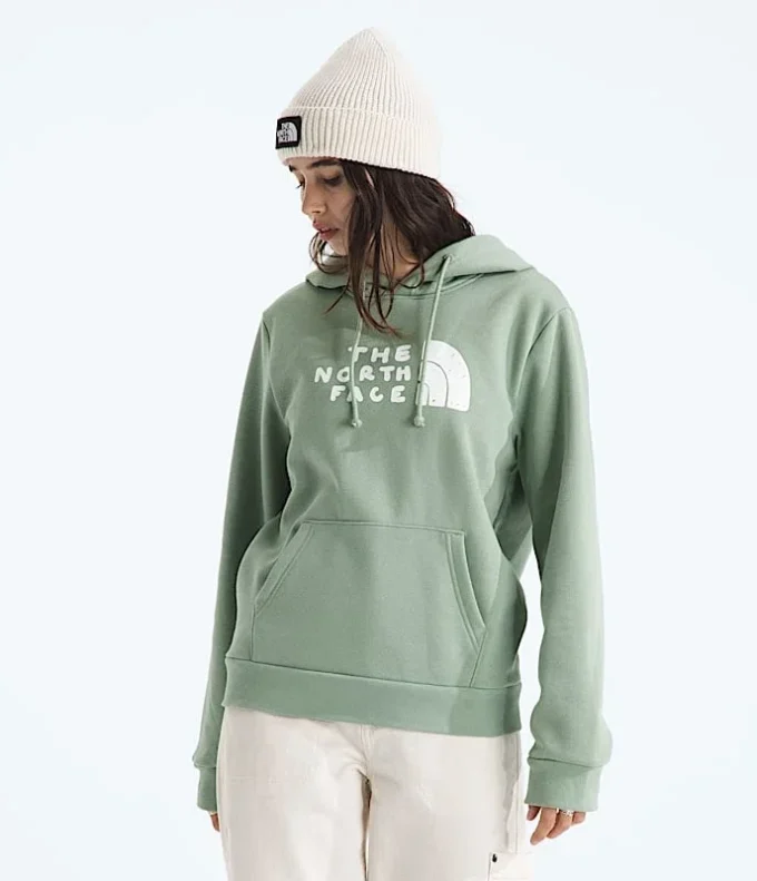 Evolution Sketch Logo Half Dome Hoodie für Damen – Grafik