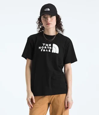 Evolution Sketch Logo Half Dome Kurzarm-T-Shirt für Damen – Grafik