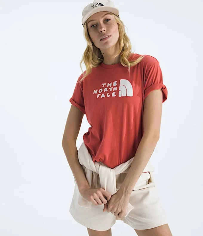 Evolution Sketch Logo Half Dome Kurzarm-T-Shirt für Damen – Grafik Evolution Sketch Logo Half Dome Kurzarm-T-Shirt für Damen – Grafik