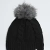 Gepolsterte Oh Mega Fur Pom Beanie für Kinder Gepolsterte Oh Mega Fur Pom Beanie für Kinder