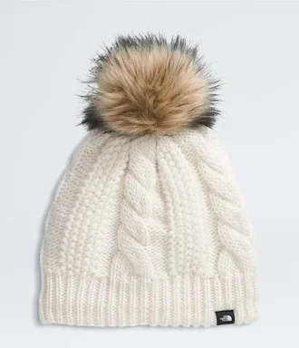 Gepolsterte Oh Mega Fur Pom Beanie für Kinder Gepolsterte Oh Mega Fur Pom Beanie für Kinder
