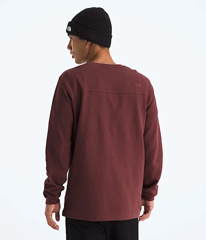 Herren-Langarm-Henley mit Waffelmuster Herren-Langarm-Henley mit Waffelmuster