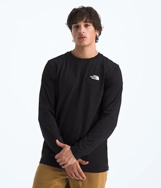 Herren-Langarm-T-Shirt mit einfachem Dom