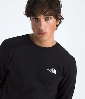 Herren-Langarm-T-Shirt mit einfachem Dom