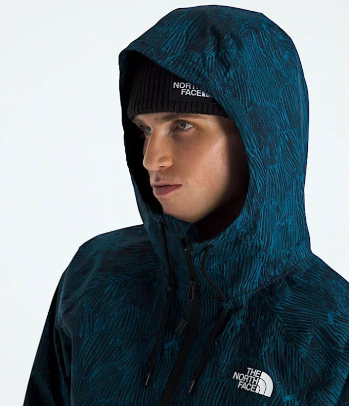 Herren-Regenjacke Antora mit Kapuze – Print