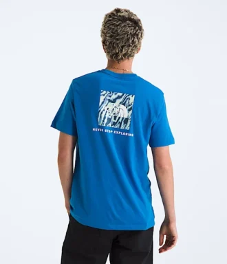 Herren-T-Shirt Core Wavy Lines Box NSE mit kurzen Ärmeln