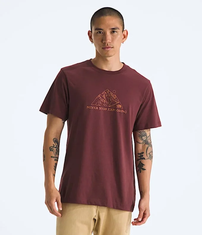 Herren-T-Shirt Evolution Mtn Base mit kurzen Ärmeln – Grafik Herren-T-Shirt Evolution Mtn Base mit kurzen Ärmeln – Grafik