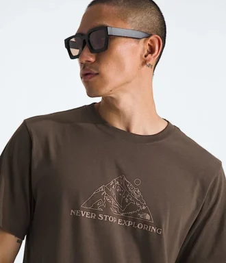 Herren-T-Shirt Evolution Mtn Base mit kurzen Ärmeln – Grafik
