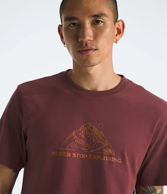 Herren-T-Shirt Evolution Mtn Base mit kurzen Ärmeln – Grafik