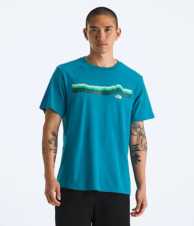 Herren-T-Shirt Evolution Tequila Sunrise mit kurzen Ärmeln – Grafik Herren-T-Shirt Evolution Tequila Sunrise mit kurzen Ärmeln – Grafik
