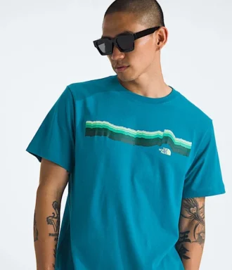 Herren-T-Shirt Evolution Tequila Sunrise mit kurzen Ärmeln – Grafik