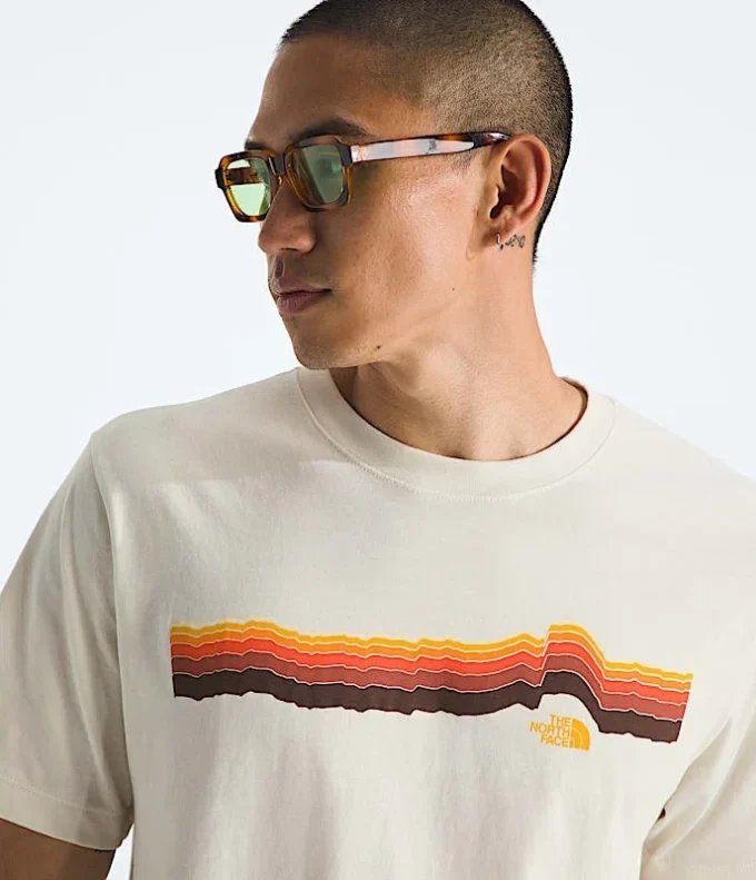 Herren-T-Shirt Evolution Tequila Sunrise mit kurzen Ärmeln – Grafik Herren-T-Shirt Evolution Tequila Sunrise mit kurzen Ärmeln – Grafik