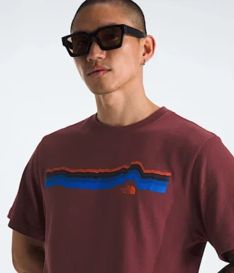 Herren-T-Shirt Evolution Tequila Sunrise mit kurzen Ärmeln – Grafik