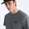 Herren-T-Shirt mit kurzen Ärmeln und einfachem Dome-Ausschnitt Herren-T-Shirt mit kurzen Ärmeln und einfachem Dome-Ausschnitt