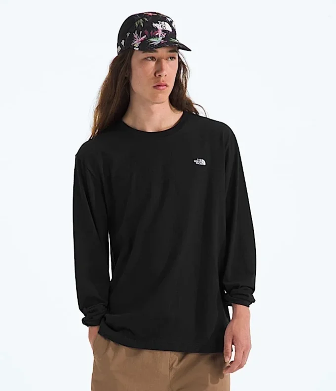 Herren TNF™ Essential Simple Dome Relaxed Langarm-T-Shirt Herren TNF™ Essential Simple Dome Relaxed Langarm-T-Shirt