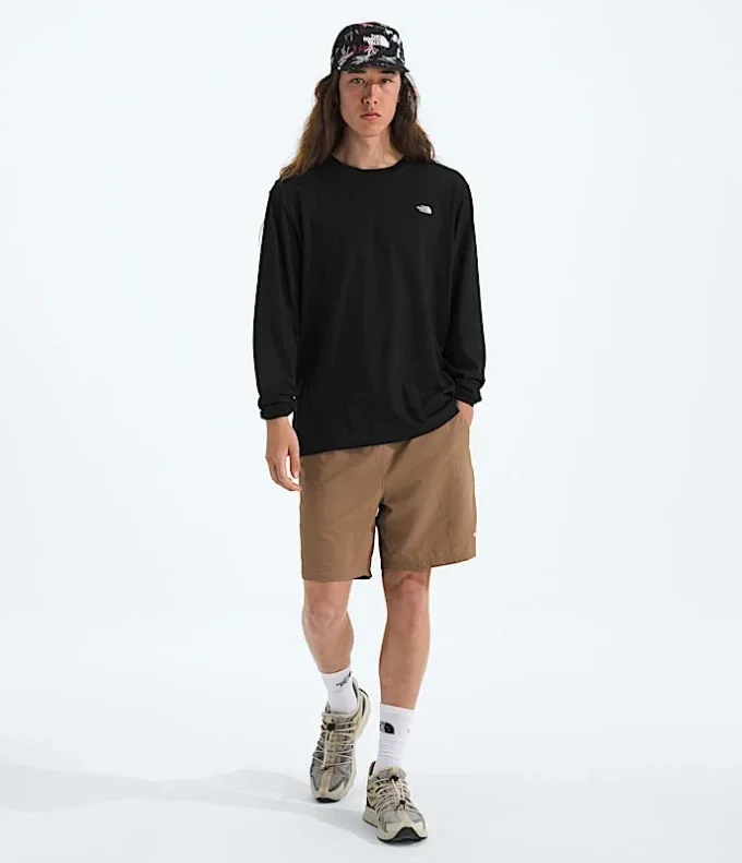 Herren TNF™ Essential Simple Dome Relaxed Langarm-T-Shirt Herren TNF™ Essential Simple Dome Relaxed Langarm-T-Shirt