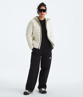 Klassische Daunenjacke mit Kapuze für Damen