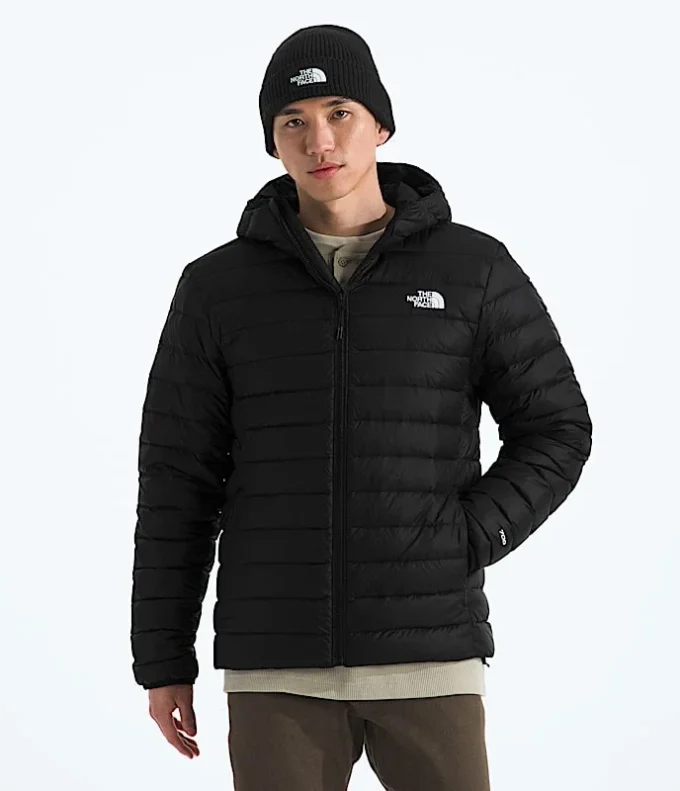 Klassische Daunenjacke mit Kapuze für Herren