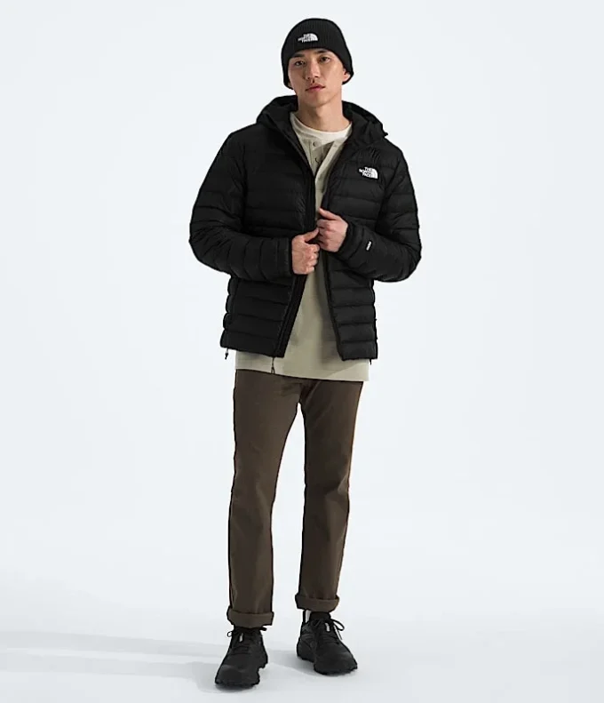 Klassische Daunenjacke mit Kapuze für Herren
