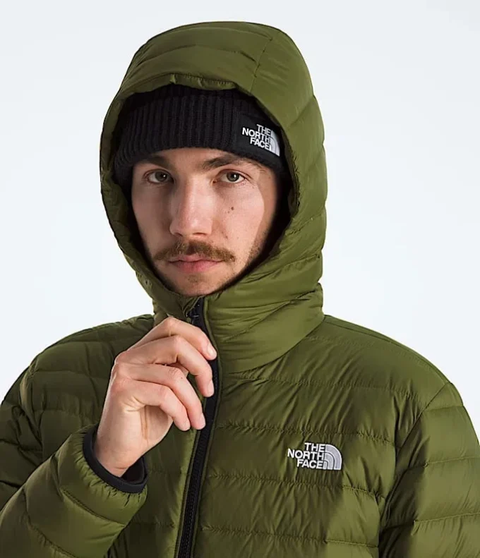 Klassische Daunenjacke mit Kapuze für Herren Klassische Daunenjacke mit Kapuze für Herren