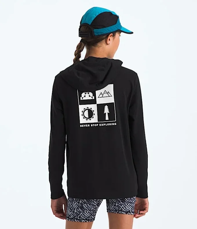 Langenärmeliger Hoodie für Jungen und Mädchen – Grafik Langenärmeliger Hoodie für Jungen und Mädchen – Grafik