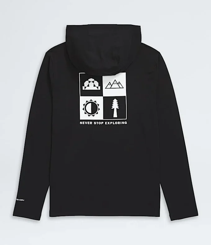 Langenärmeliger Hoodie für Jungen und Mädchen – Grafik Langenärmeliger Hoodie für Jungen und Mädchen – Grafik