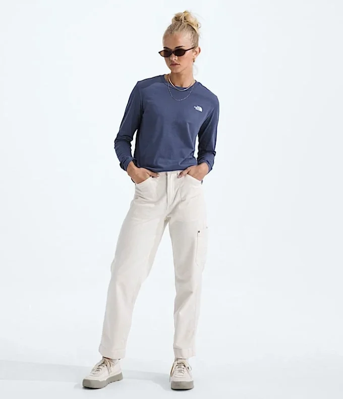 Langärmliges Simple Dome Tee für Damen Langärmliges Simple Dome Tee für Damen