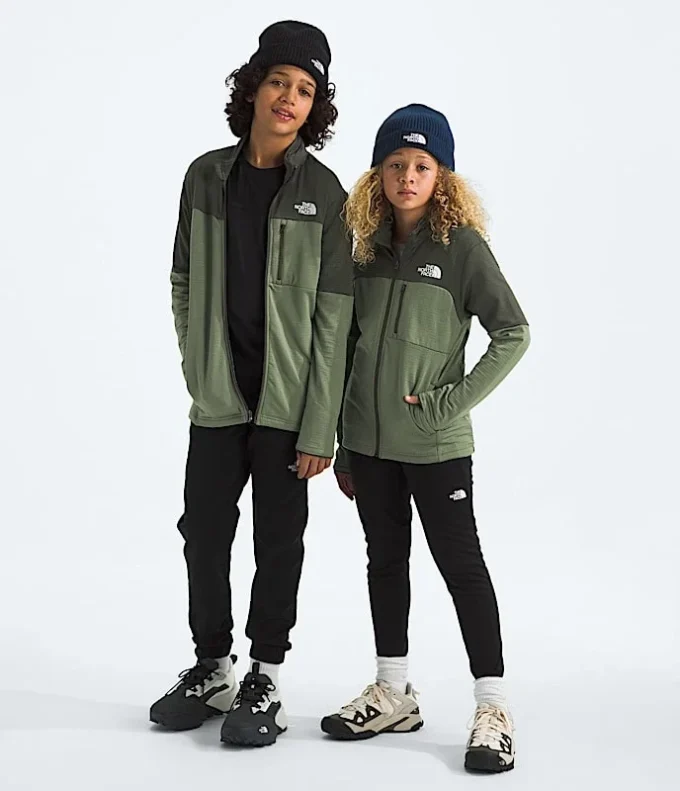 Midlayer mit durchgehendem Reißverschluss für Jungen und Mädchen Midlayer mit durchgehendem Reißverschluss für Jungen und Mädchen