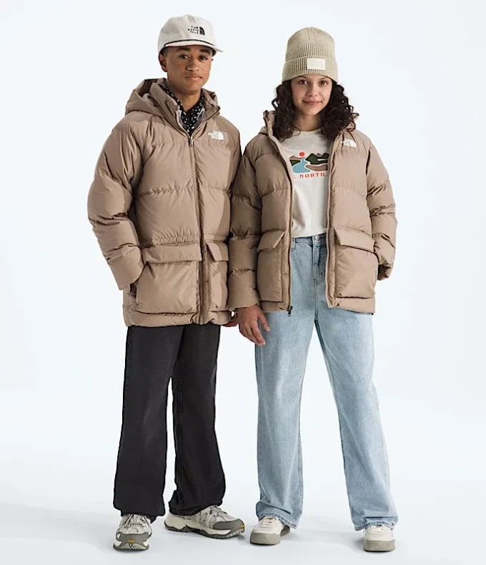 North Down Fleece-gefütterter kurzer Parka für Jungen und Mädchen North Down Fleece-gefütterter kurzer Parka für Jungen und Mädchen