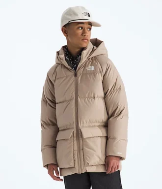 North Down Fleece-gefütterter kurzer Parka für Jungen und Mädchen North Down Fleece-gefütterter kurzer Parka für Jungen und Mädchen