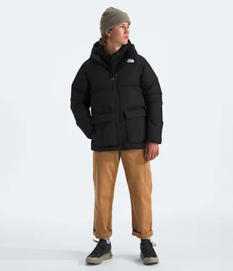 North Down Fleece-gefütterter kurzer Parka für Jungen und Mädchen