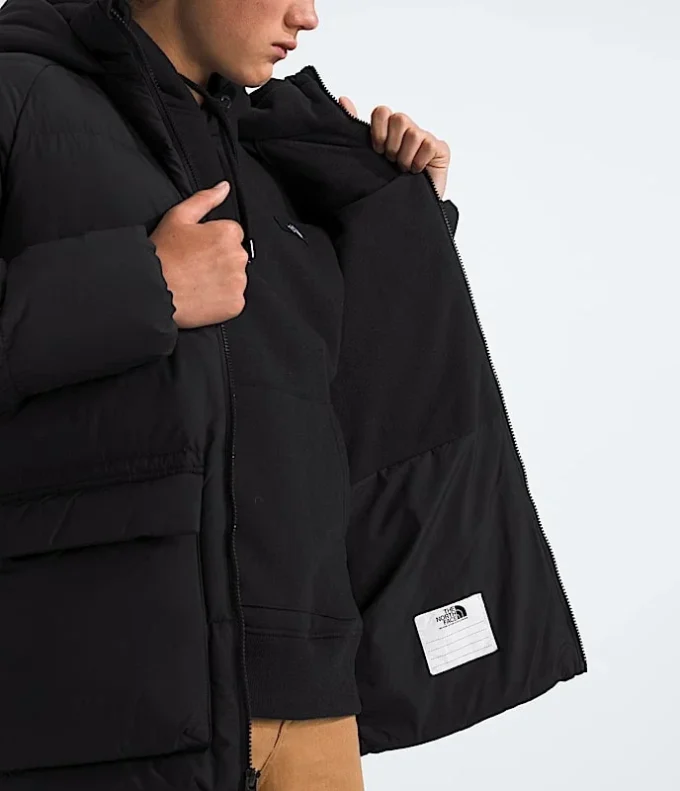 North Down Fleece-gefütterter kurzer Parka für Jungen und Mädchen North Down Fleece-gefütterter kurzer Parka für Jungen und Mädchen