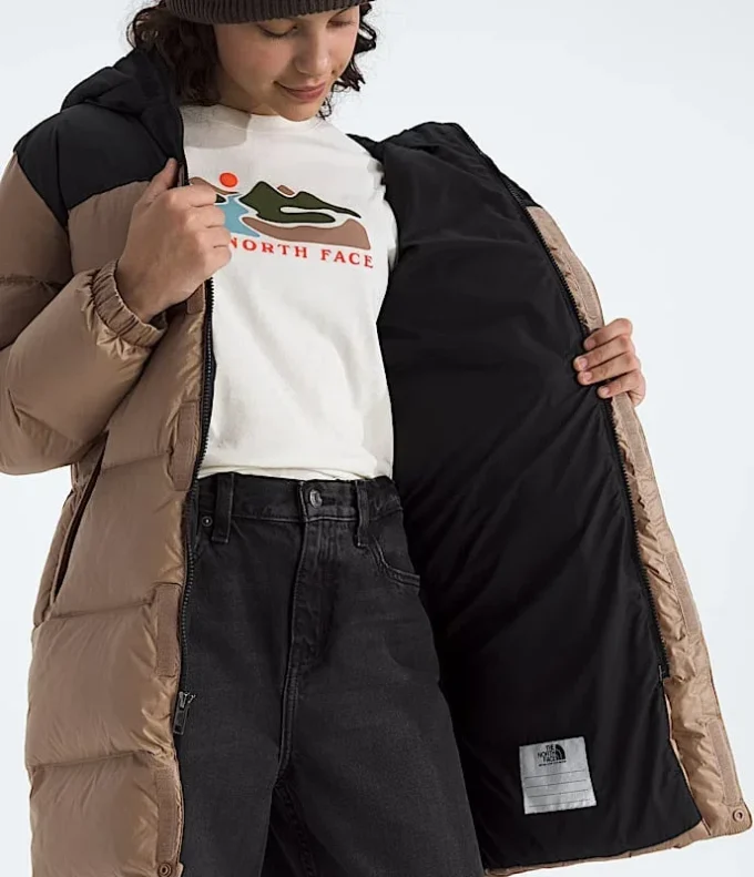 Nuptse Long Parka für Jungen und Mädchen